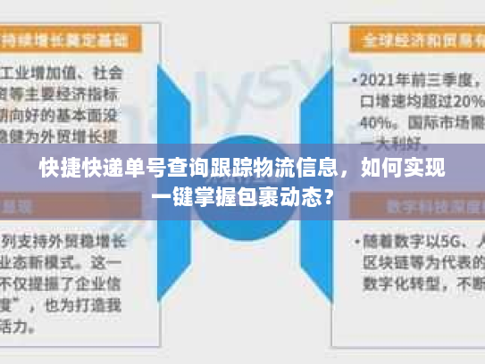 快捷快递单号查询跟踪物流信息,如何实现一键掌握包裹动态? 快捷快递单号查询跟踪物流信息,如何实现一键掌握包裹动态?