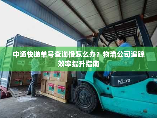 中通快递单号查询慢怎么办？物流公司追踪效率提升指南