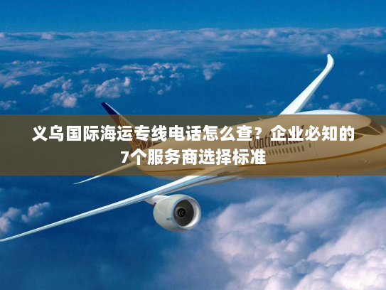 义乌国际海运专线电话怎么查?企业必知的7个服务商选择标准 义乌国际海运专线电话怎么查?企业必知的7个服务商选择标准