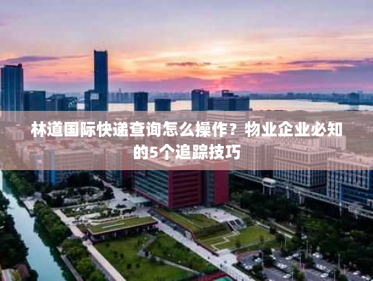 林道国际快递查询怎么操作?物业企业必知的5个追踪技巧 林道国际快递查询怎么操作?物业企业必知的5个追踪技巧