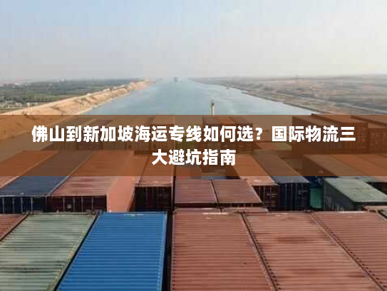 佛山到新加坡海运专线如何选?国际物流三大避坑指南 佛山到新加坡海运专线如何选?国际物流三大避坑指南