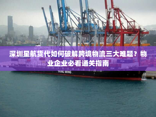深圳星航货代如何破解跨境物流三大难题?物业企业必看通关指南 深圳星航货代如何破解跨境物流三大难题?物业企业必看通关指南
