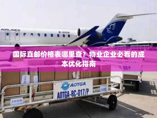 国际直邮价格表哪里查?物业企业必看的成本优化指南 国际直邮价格表哪里查?物业企业必看的成本优化指南