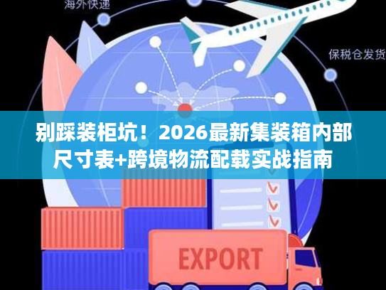 别踩装柜坑！2026最新集装箱内部尺寸表+跨境物流配载实战指南