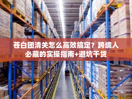 苍白团清关怎么高效搞定？跨境人必藏的实操指南+避坑干货