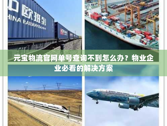 元宝物流官网单号查询不到怎么办?物业企业必看的解决方案 元宝物流官网单号查询不到怎么办?物业企业必看的解决方案