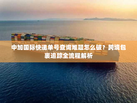 中加国际快递单号查询难题怎么破？跨境包裹追踪全流程解析