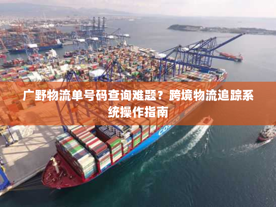 广野物流单号码查询难题？跨境物流追踪系统操作指南