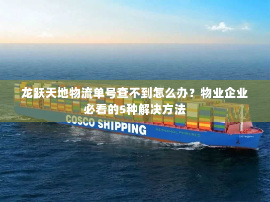 龙跃天地物流单号查不到怎么办?物业企业必看的5种解决方法 龙跃天地物流单号查不到怎么办?物业企业必看的5种解决方法