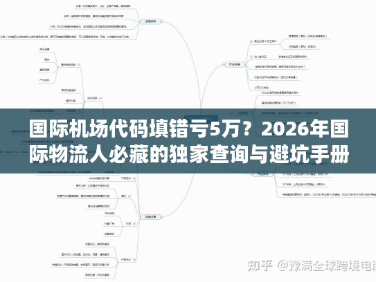 国际机场代码填错亏5万？2026年国际物流人必藏的独家查询与避坑手册