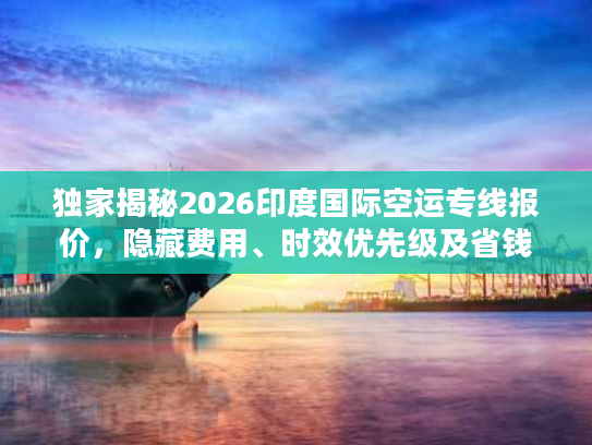 独家揭秘2026印度国际空运专线报价，隐藏费用、时效优先级及省钱门道全攻略