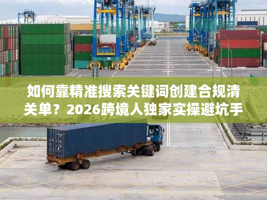 如何靠精准搜索关键词创建合规清关单？2026跨境人独家实操避坑手册