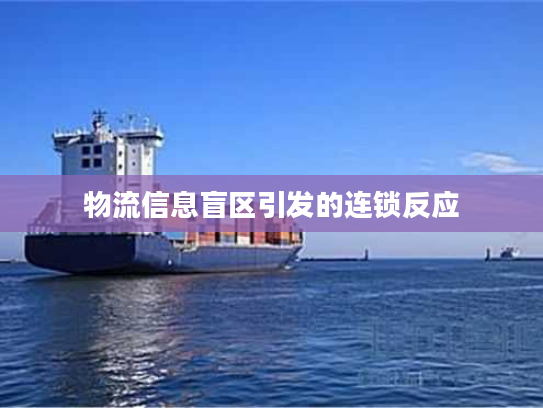 物流信息盲区引发的连锁反应