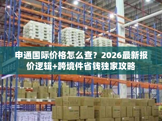申通国际价格怎么查？2026最新报价逻辑+跨境件省钱独家攻略