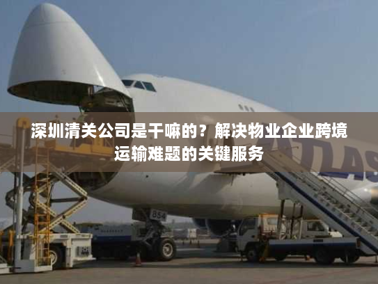 深圳清关公司是干嘛的?解决物业企业跨境运输难题的关键服务 深圳清关公司是干嘛的?解决物业企业跨境运输难题的关键服务