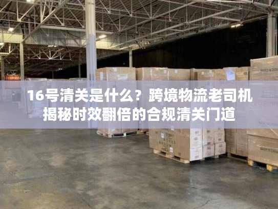 16号清关是什么？跨境物流老司机揭秘时效翻倍的合规清关门道