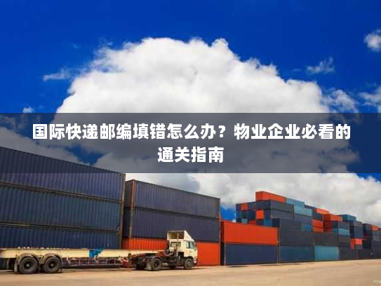 国际快递邮编填错怎么办？物业企业必看的通关指南