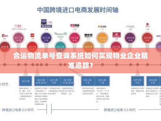 合运物流单号查询系统如何实现物业企业精准追踪? 合运物流单号查询系统如何实现物业企业精准追踪?