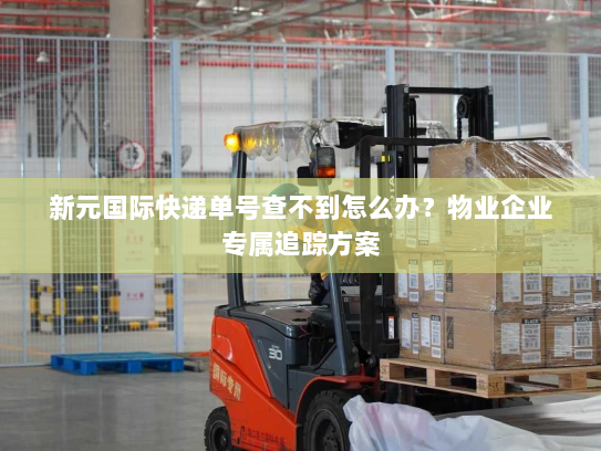 新元国际快递单号查不到怎么办？物业企业专属追踪方案