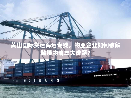 黄山国际货运海运专线，物业企业如何破解跨境物流三大难题？