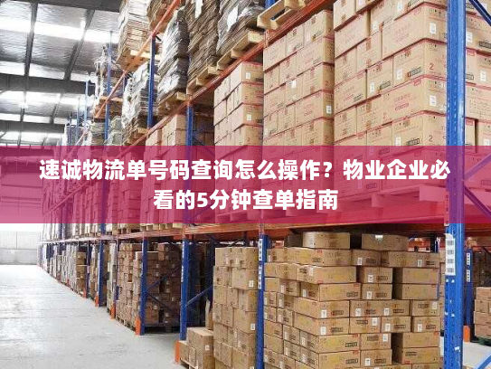 速诚物流单号码查询怎么操作?物业企业必看的5分钟查单指南 速诚物流单号码查询怎么操作?物业企业必看的5分钟查单指南