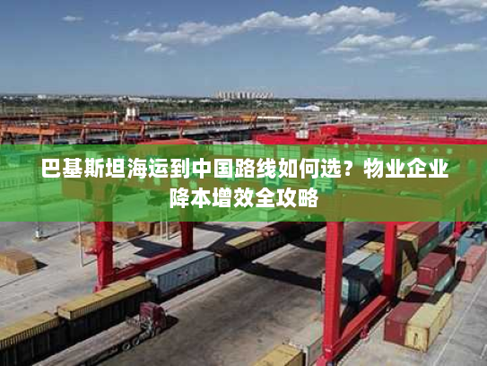 巴基斯坦海运到中国路线如何选?物业企业降本增效全攻略 巴基斯坦海运到中国路线如何选?物业企业降本增效全攻略
