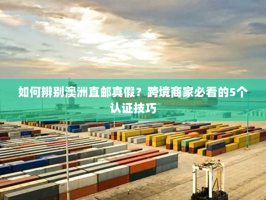 如何辨别澳洲直邮真假？跨境商家必看的5个认证技巧