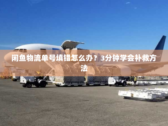 闲鱼物流单号填错怎么办?3分钟学会补救方法 闲鱼物流单号填错怎么办?3分钟学会补救方法