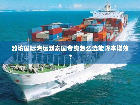 潍坊国际海运到泰国专线怎么选能降本增效? 潍坊国际海运到泰国专线怎么选能降本增效?