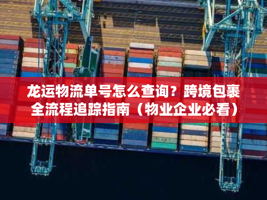 龙运物流单号怎么查询?跨境包裹全流程追踪指南(物业企业必看) 龙运物流单号怎么查询?跨境包裹全流程追踪指南(物业企业必看)