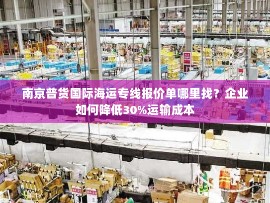 南京普货国际海运专线报价单哪里找？企业如何降低30%运输成本
