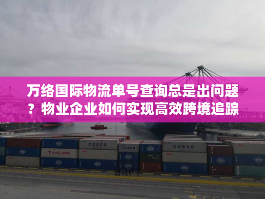 万络国际物流单号查询总是出问题?物业企业如何实现高效跨境追踪 万络国际物流单号查询总是出问题?物业企业如何实现高效跨境追踪