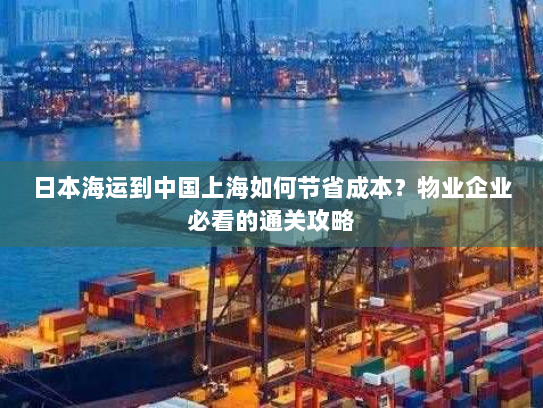 日本海运到中国上海如何节省成本？物业企业必看的通关攻略