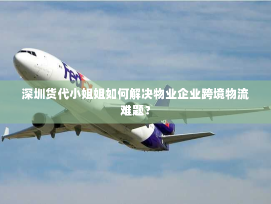 深圳货代小姐姐如何解决物业企业跨境物流难题？