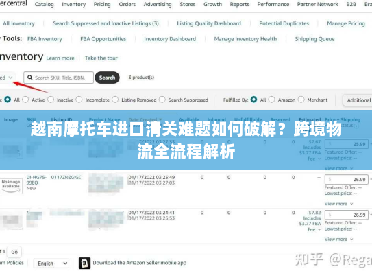 越南摩托车进口清关难题如何破解?跨境物流全流程解析 越南摩托车进口清关难题如何破解?跨境物流全流程解析