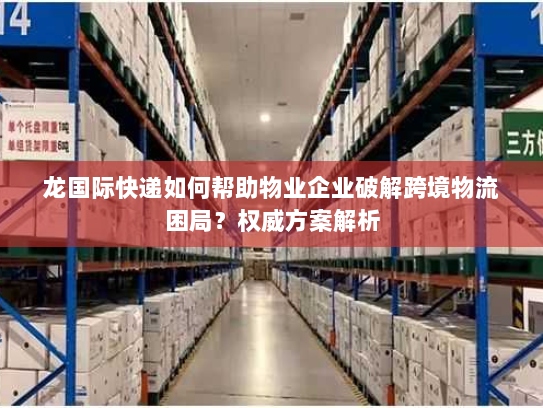 龙国际快递如何帮助物业企业破解跨境物流困局?权威方案解析 龙国际快递如何帮助物业企业破解跨境物流困局?权威方案解析