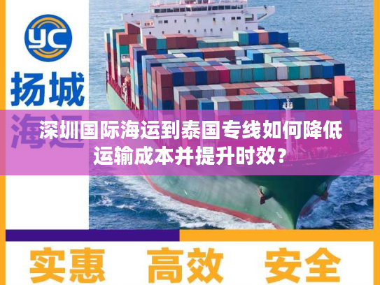 深圳国际海运到泰国专线如何降低运输成本并提升时效？