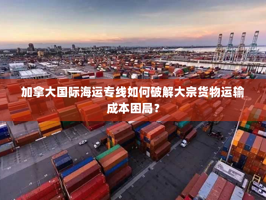 加拿大国际海运专线如何破解大宗货物运输成本困局？