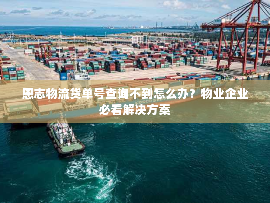 恩志物流货单号查询不到怎么办？物业企业必看解决方案
