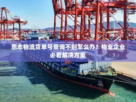 恩志物流货单号查询不到怎么办？物业企业必看解决方案