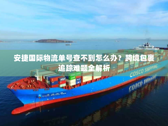 安捷国际物流单号查不到怎么办？跨境包裹追踪难题全解析