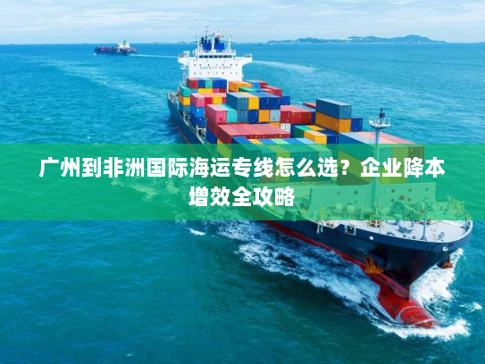 广州到非洲国际海运专线怎么选？企业降本增效全攻略