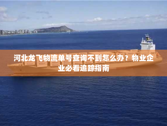 河北龙飞物流单号查询不到怎么办?物业企业必看追踪指南 河北龙飞物流单号查询不到怎么办?物业企业必看追踪指南