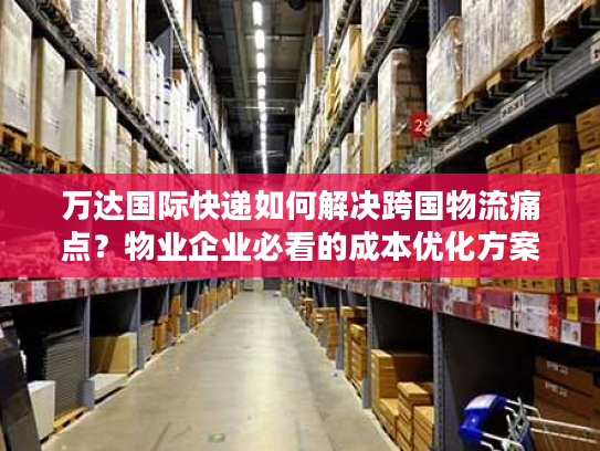 万达国际快递如何解决跨国物流痛点?物业企业必看的成本优化方案 万达国际快递如何解决跨国物流痛点?物业企业必看的成本优化方案