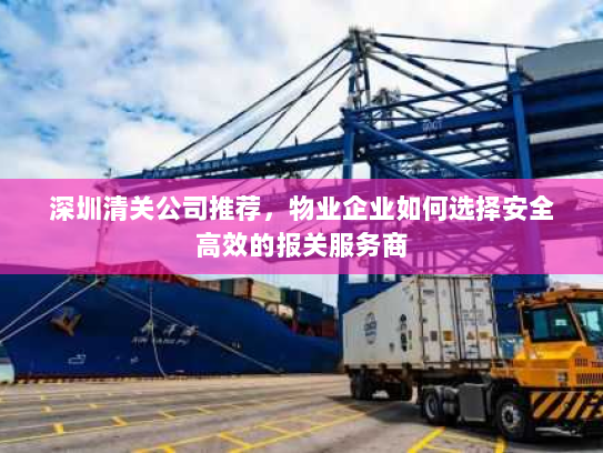 深圳清关公司推荐，物业企业如何选择安全高效的报关服务商