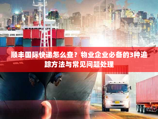 顺丰国际快递怎么查？物业企业必备的3种追踪方法与常见问题处理