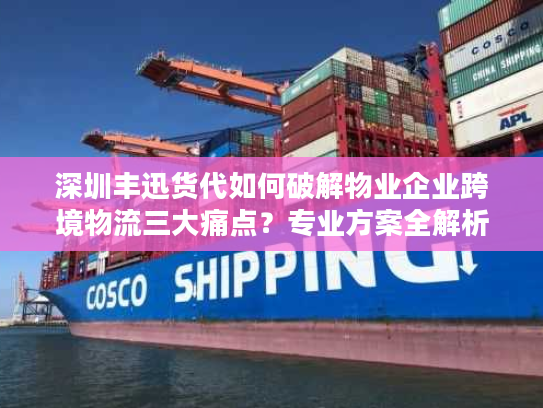 深圳丰迅货代如何破解物业企业跨境物流三大痛点？专业方案全解析