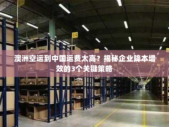 澳洲空运到中国运费太高?揭秘企业降本增效的3个关键策略 澳洲空运到中国运费太高?揭秘企业降本增效的3个关键策略