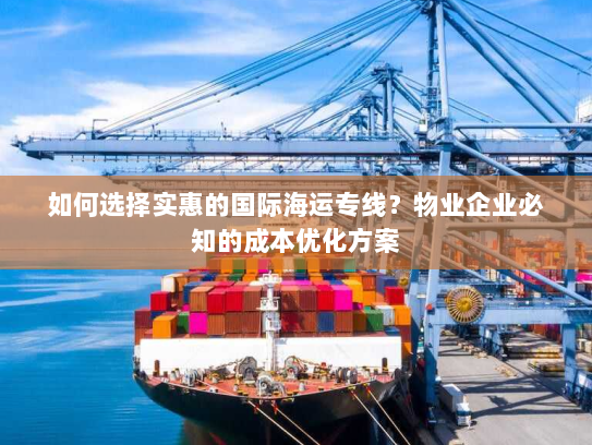 如何选择实惠的国际海运专线?物业企业必知的成本优化方案 如何选择实惠的国际海运专线?物业企业必知的成本优化方案