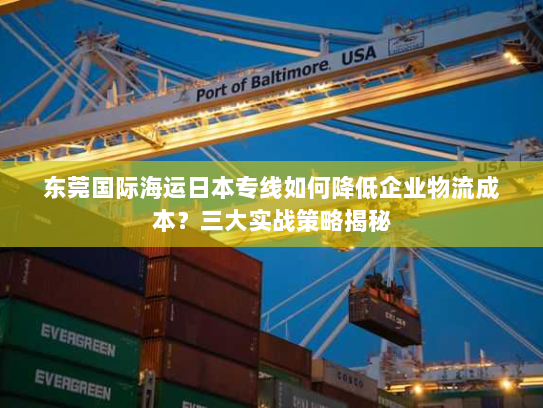 东莞国际海运日本专线如何降低企业物流成本？三大实战策略揭秘